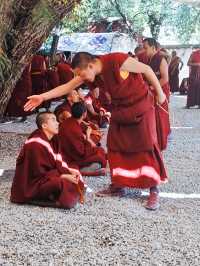 拉薩午後必衝色拉寺的辯經和日落