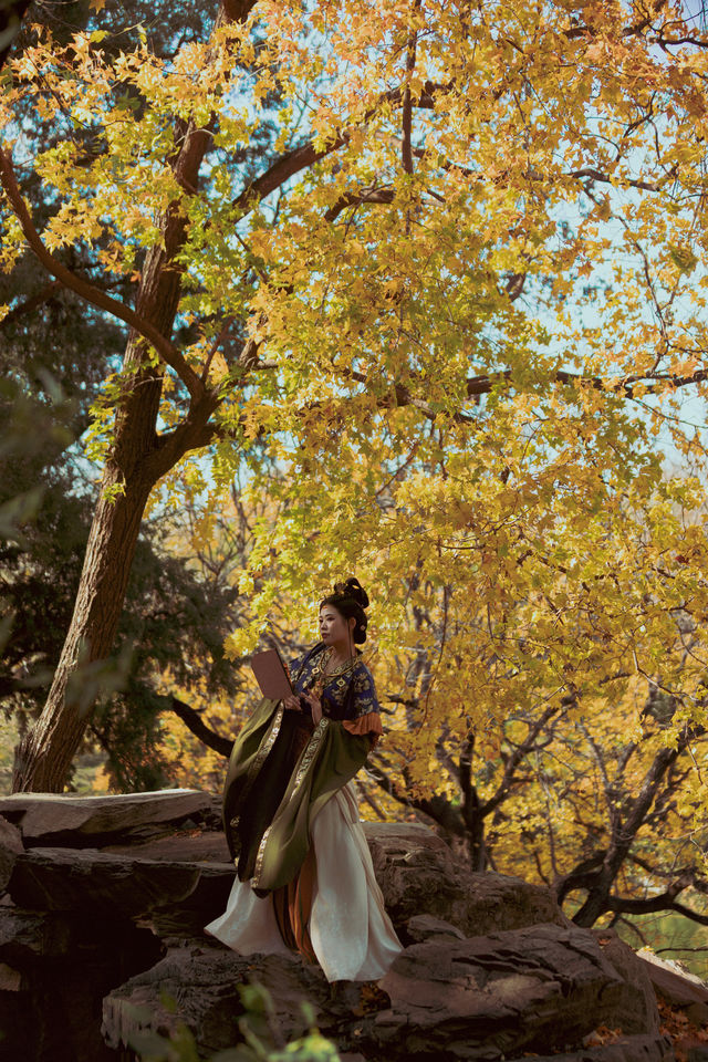 隱藏在北京頤和園裡的賞秋拍照打卡寶藏地。