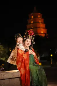 西安親子遊｜帶娃拍了組唐風寫真