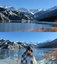 天山天池 人間值得