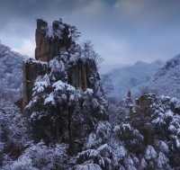 丹東天橋溝霧淞仙境,寒潮造就冰雪童話世界