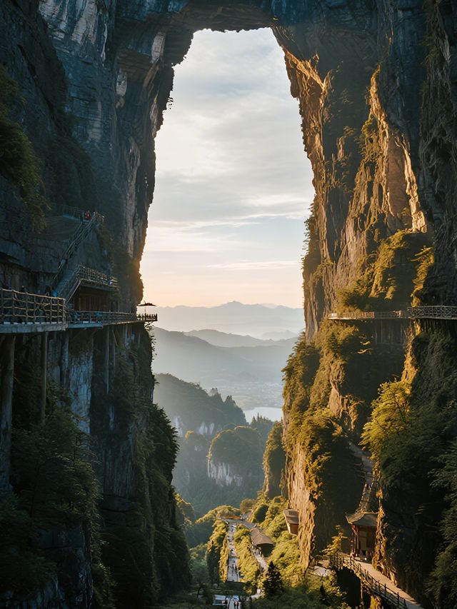 天門山冬日雪景!親子選B線輕鬆玩遍仙境~ 天門山冬日雪景!親子選B線輕鬆玩遍仙境~