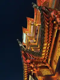 live直出豫園冬日泛光秀中式光影美到窒息