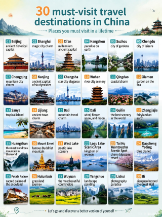 "30 Must-Visit Destinations in China"