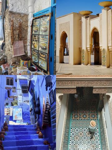 Chuyến đi gia đình 3 ngày đến Chefchaouen: Trở về phòng lúc 12 giờ trưa, sau đó khám phá Con hẻm Xanh.