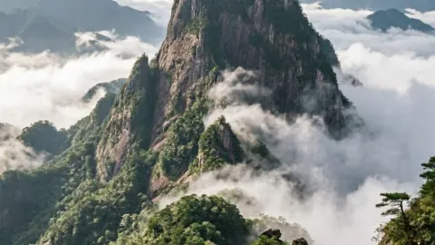 운무 떠도는 부산령 — traveler post in 마오밍
