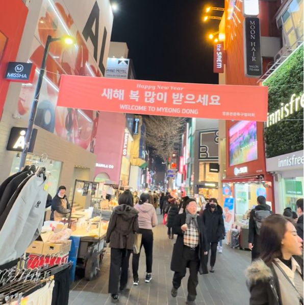 Interesting visit to Myeongdong during Winter