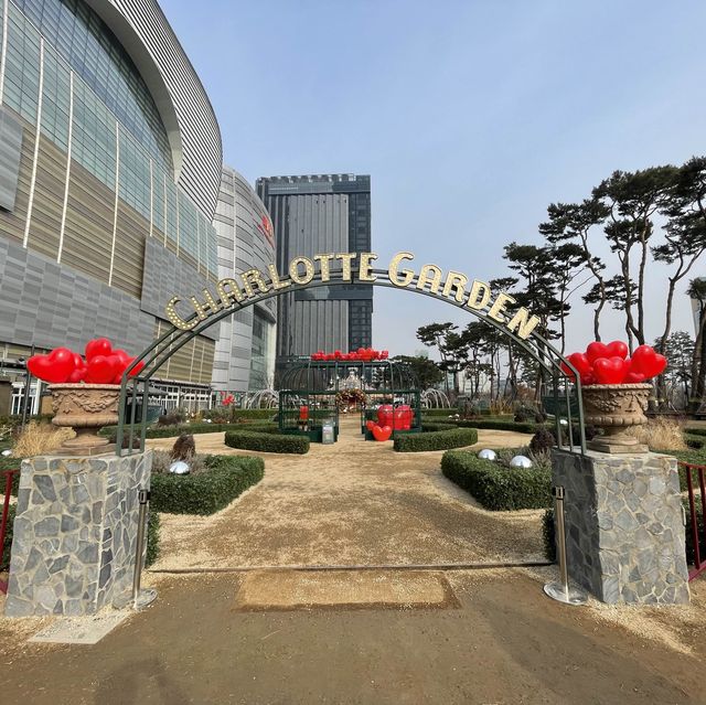 겨울한정 평화로운 샤롯데가든 회전목마🎠