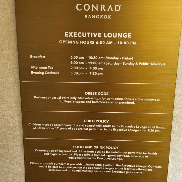Executive Club @ Conrad Bangkok 