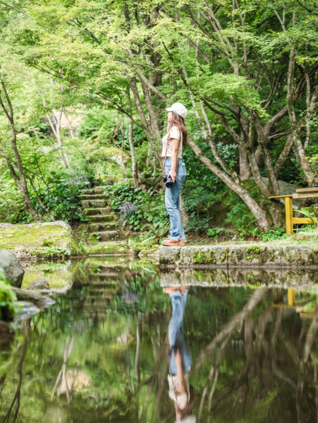 【佐賀県/唐津市】まるで京都なリフレクションの美しい庭園
