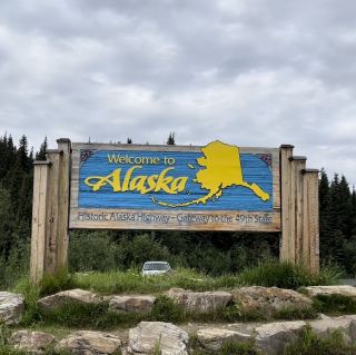 Visiting the Alaskan border