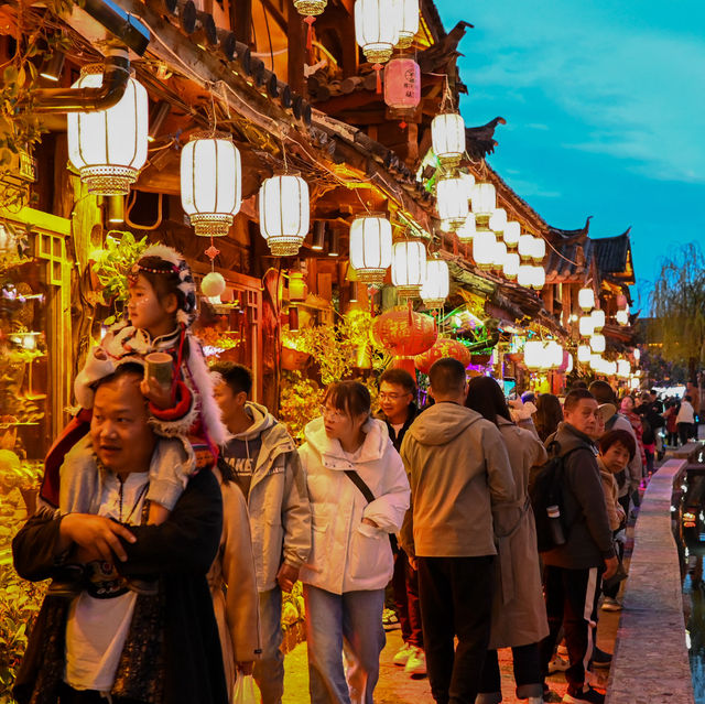 The Night View at Lijiang Old Town