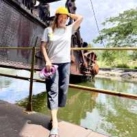 Checking out the last Tin Dredge in Tanjung Tualang