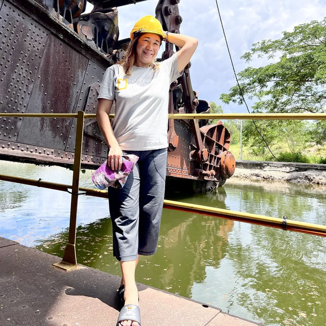 Checking out the last Tin Dredge in Tanjung Tualang