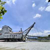 Checking out the last Tin Dredge in Tanjung Tualang