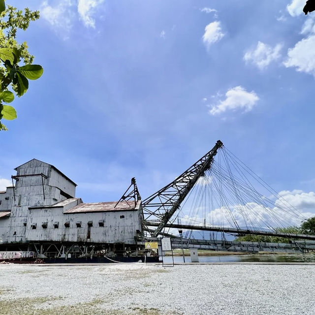 Checking out the last Tin Dredge in Tanjung Tualang
