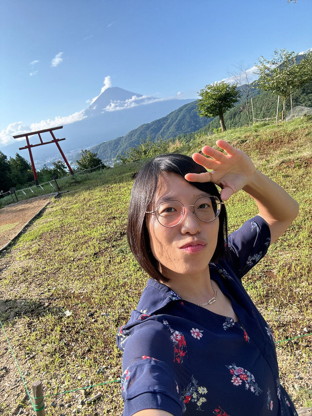 Perfect glimpses of Fuji-yama! 