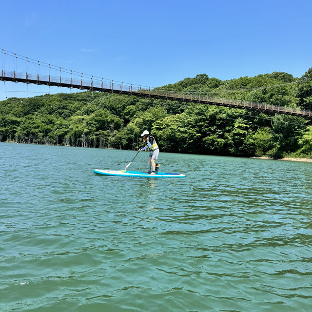 那須で犬連れSUP