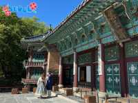  Visiting Gyeongbokgung Palace in a Korean traditional dress