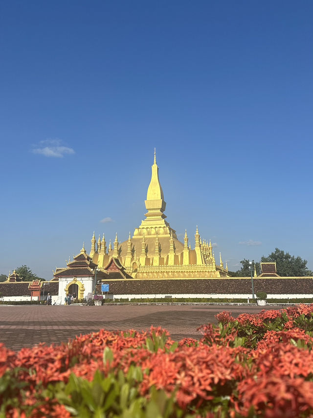 Shimmering Gold Temple of Vientiane, Laos