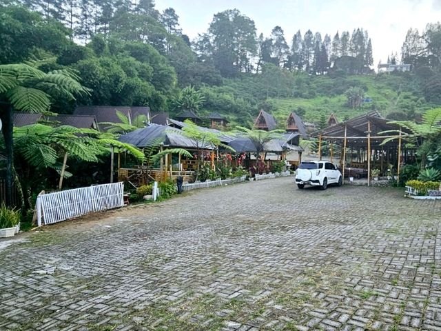 Active volcano of Mount Sinabung