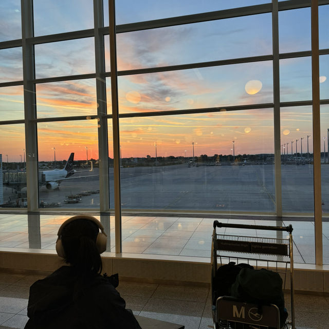 뮌헨국제공항 새벽 풍경