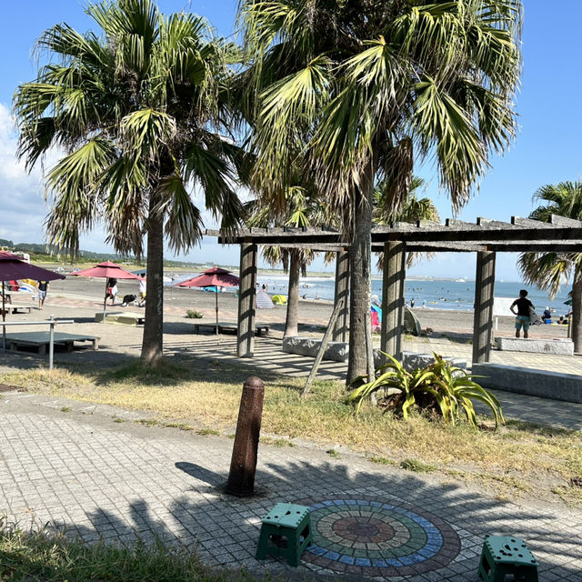 Surfing at Taito Beach chiba