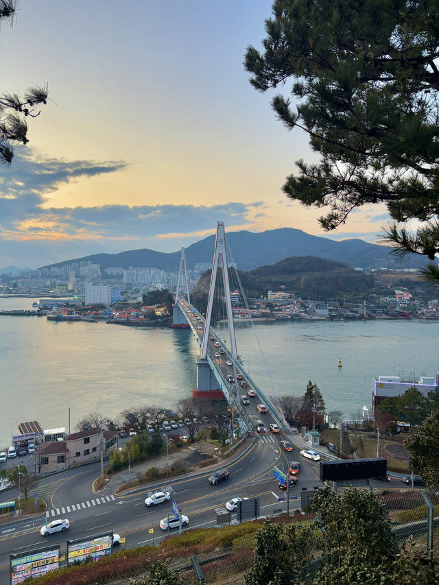 돌산대교를 바라보며 여수 야경을 볼 수 있는 곳💕