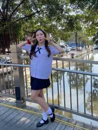 📸 ถ่ายชุดนักเรียนที่ “ปาดคลองตลาด” 