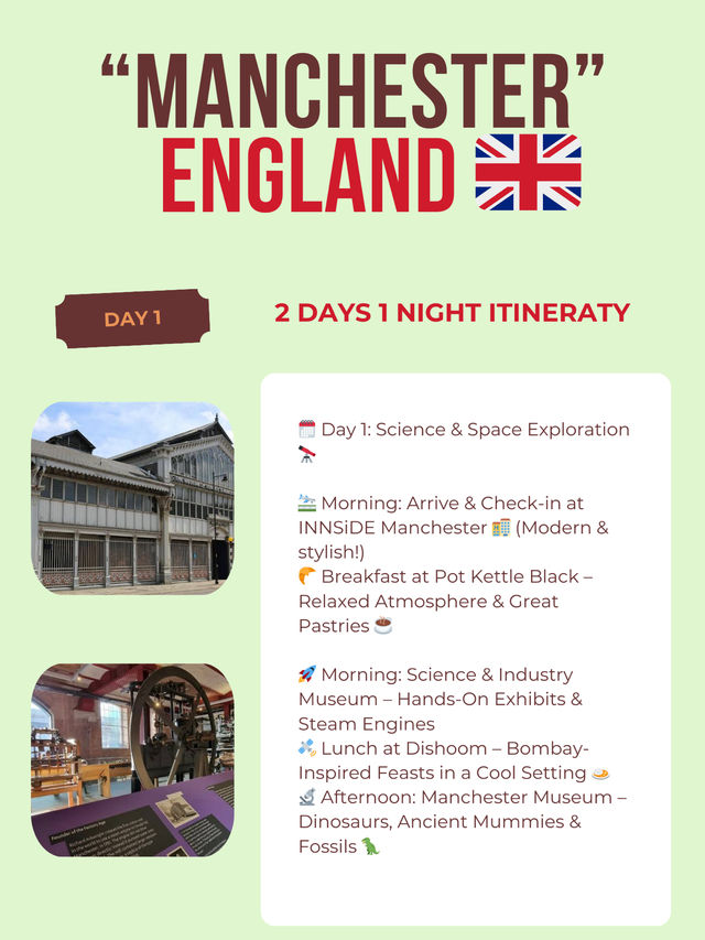 Manchester 2 days itinerary 
