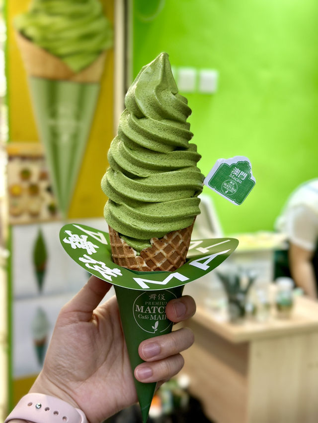 澳門🇲🇴大三巴打卡抹茶雪糕店！！