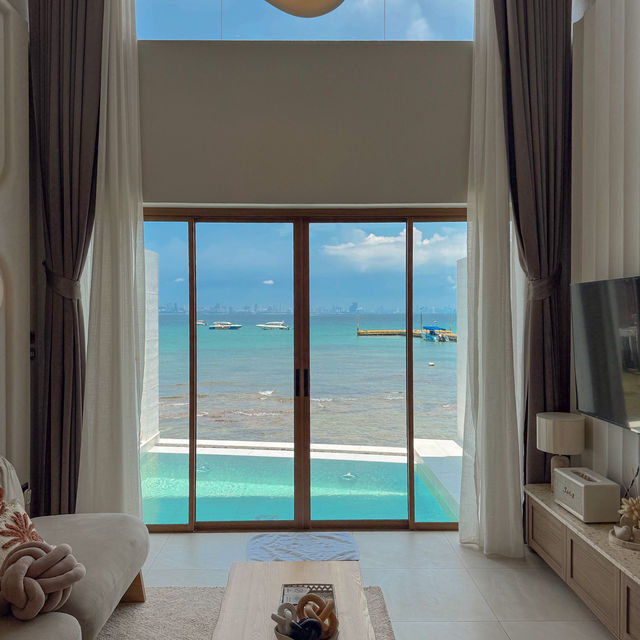 ที่พักริมทะเลสุดชิล vibes สวย ณ เกาะล้าน 🌊🩵
