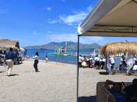 "still summer vibes in inflatable island"