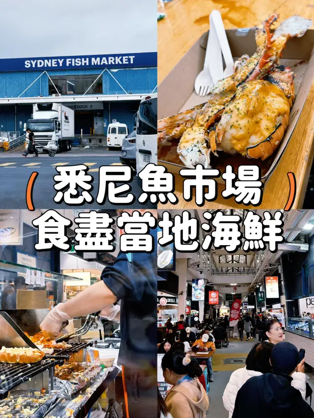 【悉尼】悉尼魚市場🐟新鮮海鮮的美食天堂😍😋🦞🦀