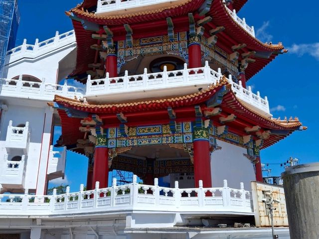 Beautiful views at the top of Keelung Tower, Taiwan