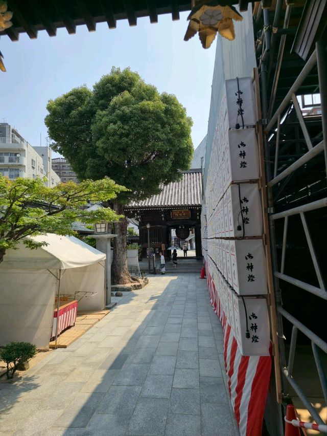 해외여행 일본 후쿠오카의 아름다운 신사 櫛田神社