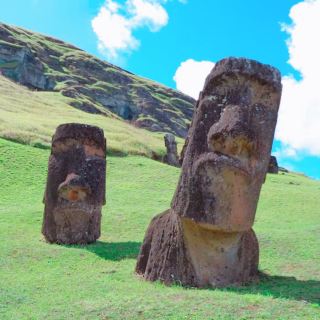 【수많은 모아이 🗿 동상】 이스터 섬