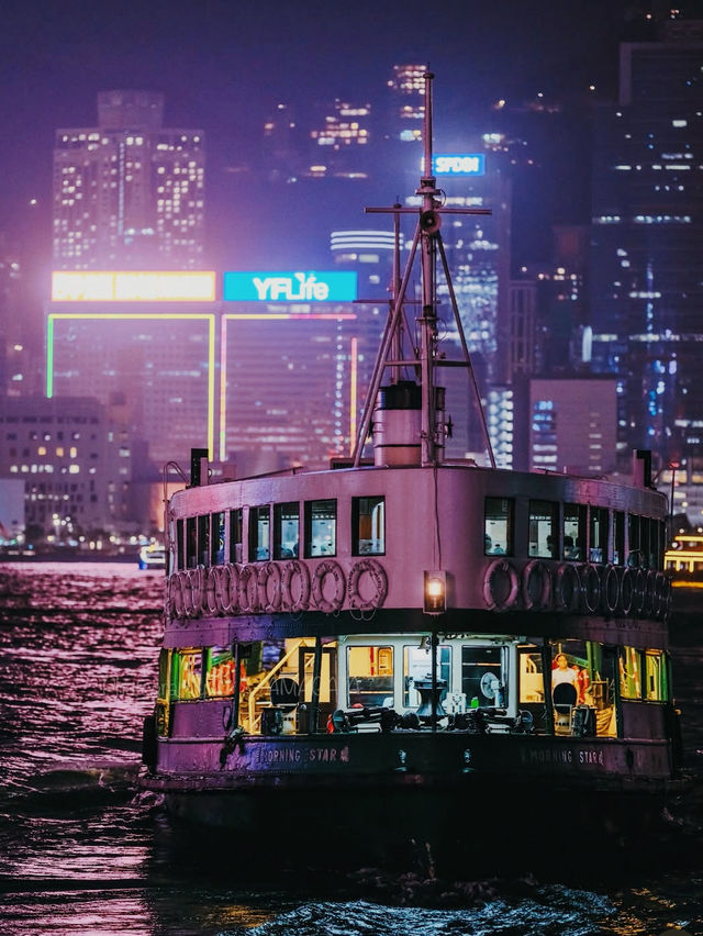🌆✨ City Lights & Harbour Nights at Victoria Harbour, Hong Kong 🌙🚤 