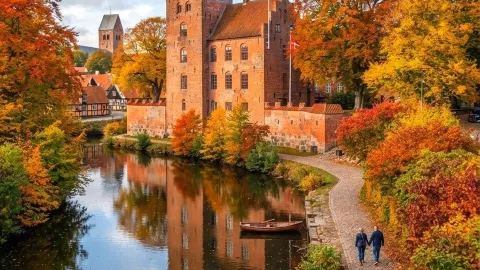 As a classic leisure route in Denmark, the island of Fünger  — traveler post in Funen