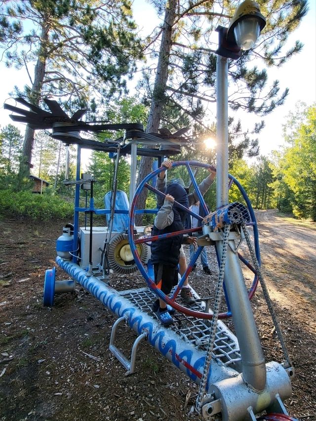 A must see junkyard park containing over 80 creative iron sculptures