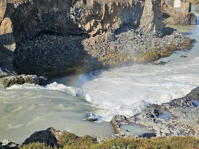 The majestic Goðafoss Waterfall Iceland 🇮🇸