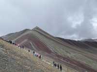 Rainbow mountain in Peru 