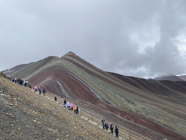 Rainbow mountain in Peru 