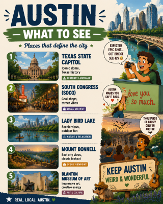 🗺️ Live Music and Lazy Streets in Austin