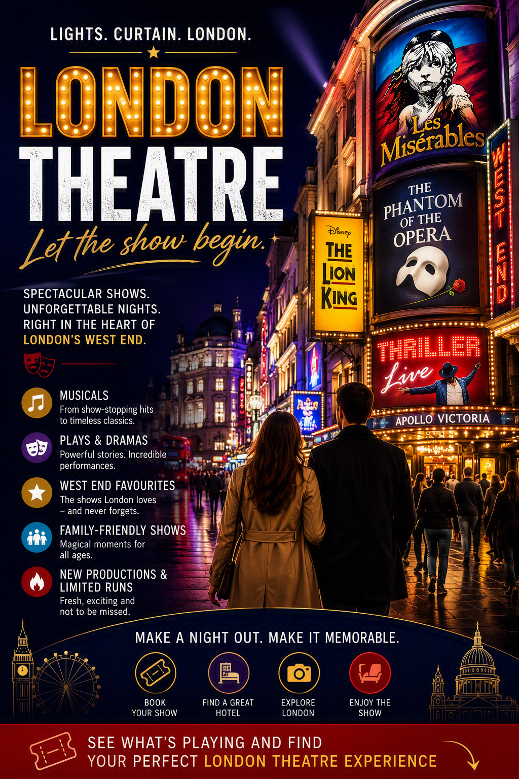 🚨 London Theatre is having a moment — and you don’t want to miss it + Link below👇