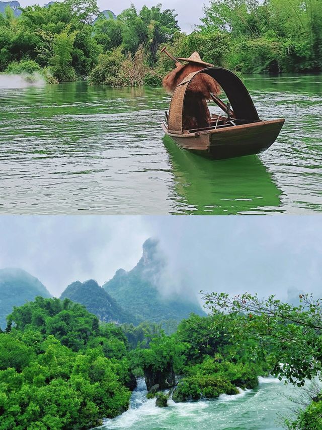 就在廣西！世外桃源桃源煙雨朦朧好美～