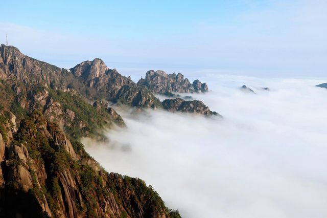 大美山河人間仙境。||黃山風景區。