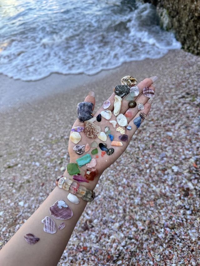 威海旅遊寶藏拍照打卡點同貝殼沙灘🩵