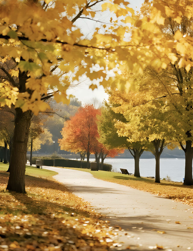 秋天的公園｜如詩如畫