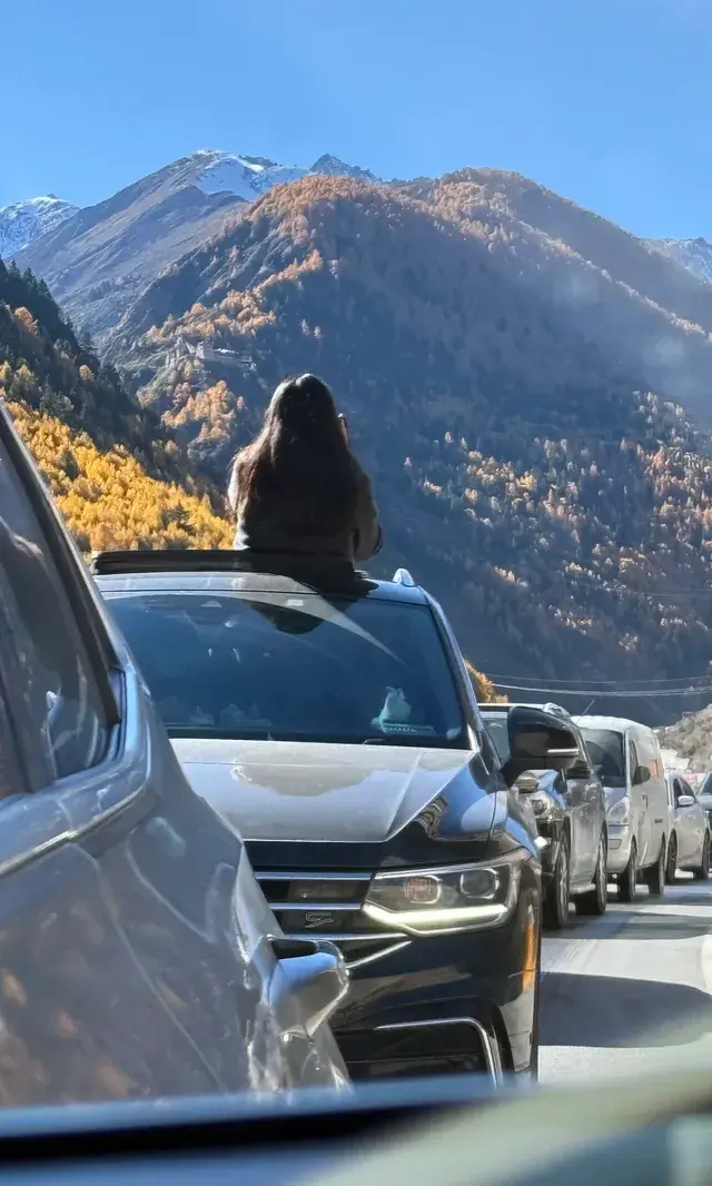 川西｜真的好幸運 拍到日照金山了！還有彩林